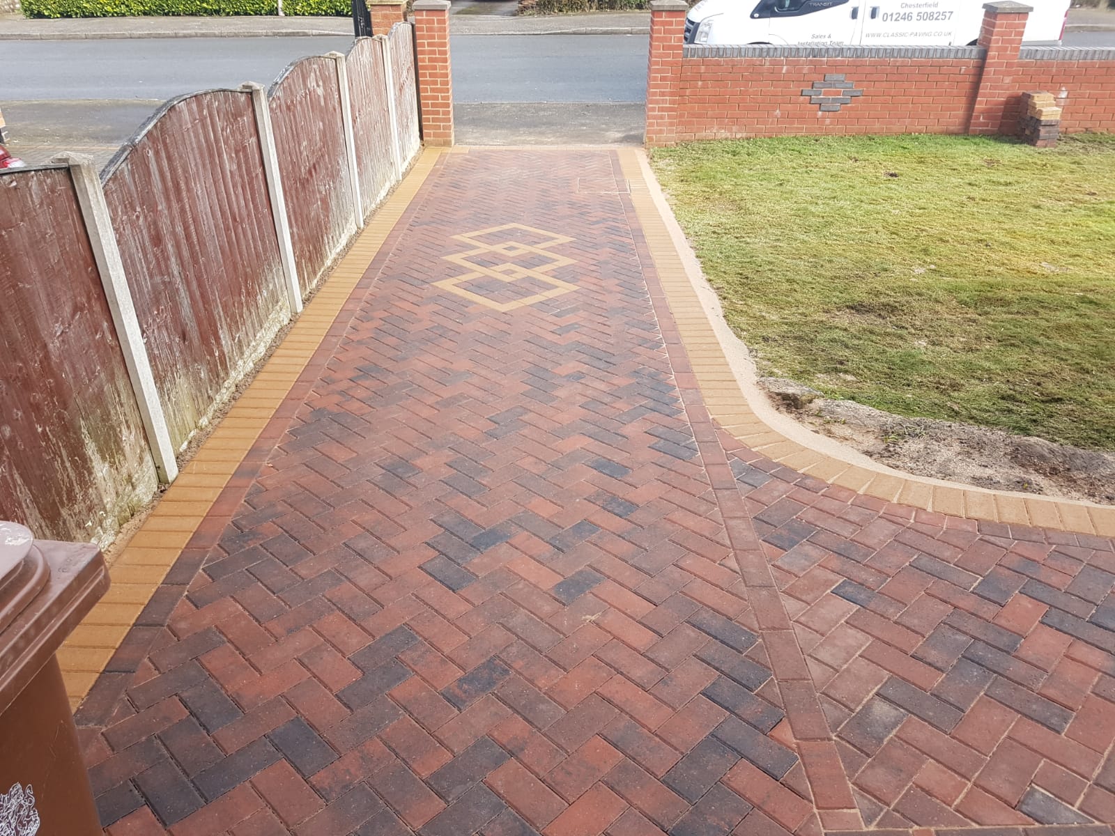 Block paving driveway